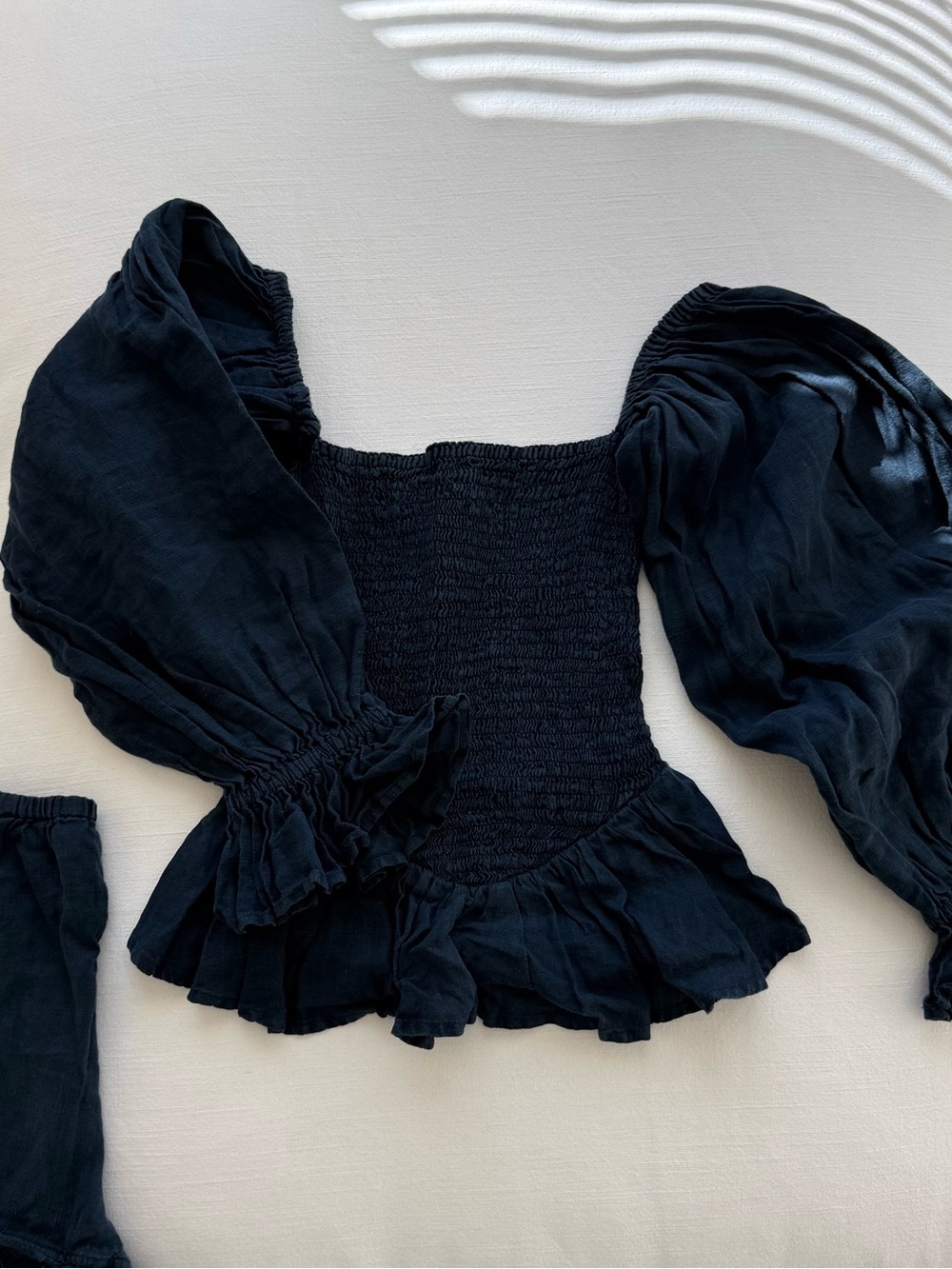 Sleeper navy linen set